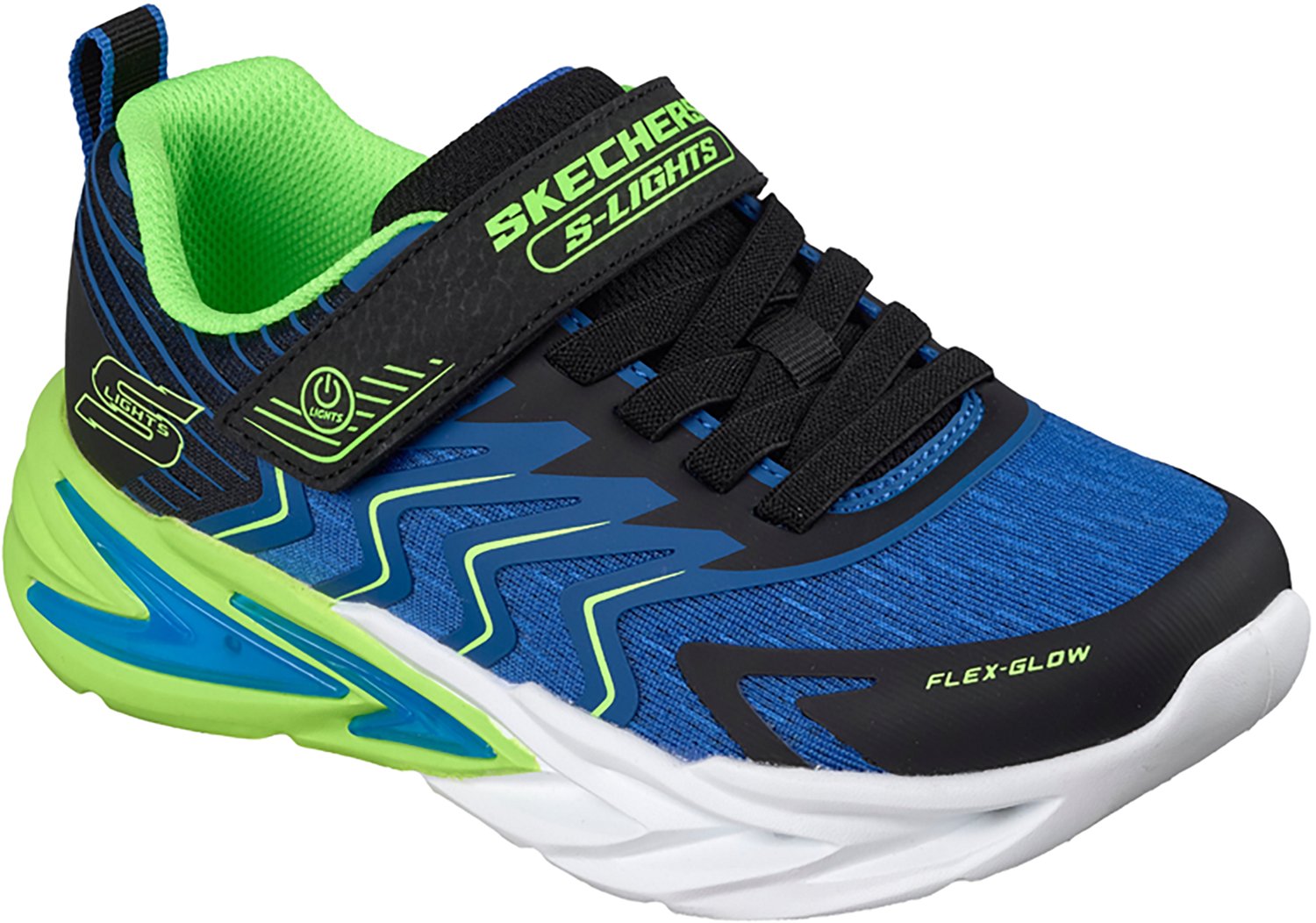 SKECHERS Boys’ S‑Lights Flex‑Glow Ultra Prism‑Pacer Light‑Up Shoes - view number 3