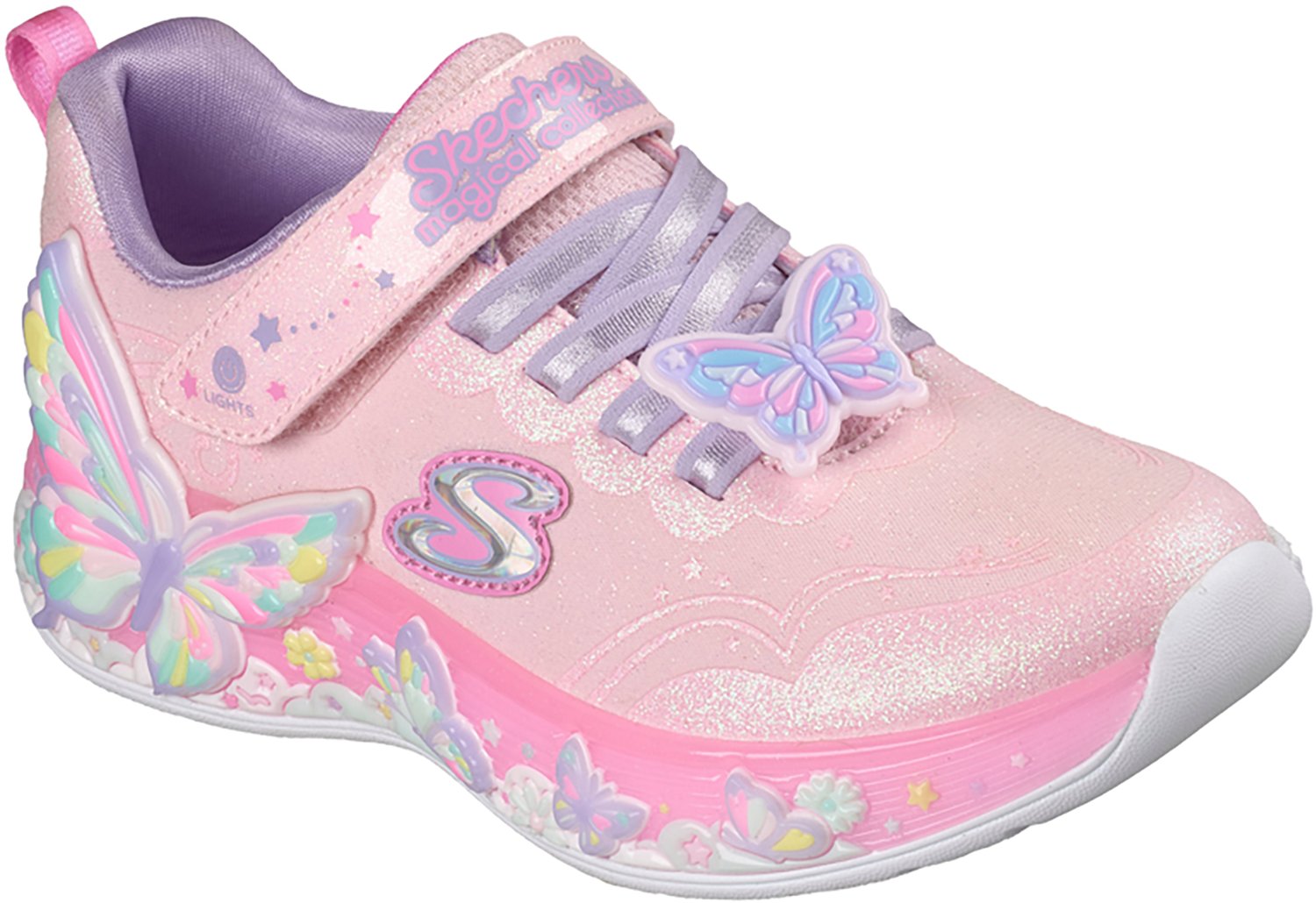 SKECHERS Girls' S-Lights®: Butterfly Bliss Shoes - view number 3