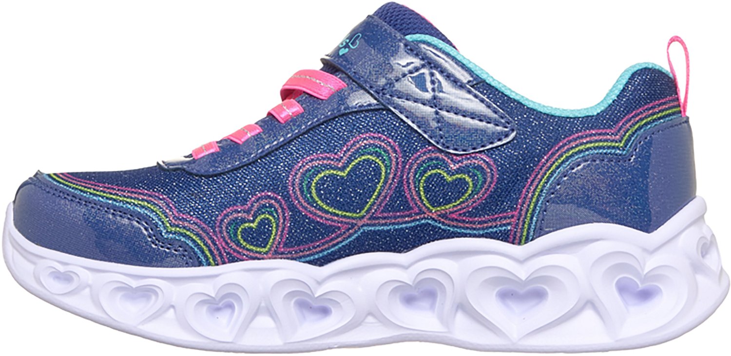 SKECHERS Girls' Heart Lights - Bubble Love Casual Shoes - view number 2