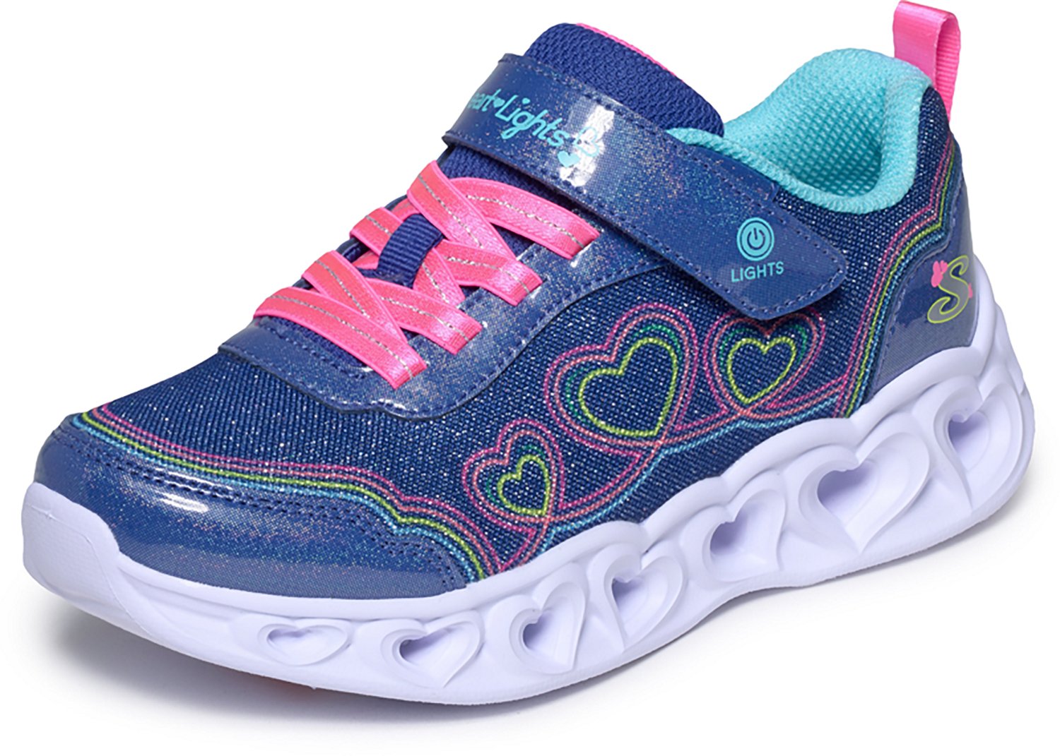 SKECHERS Girls' Heart Lights - Bubble Love Casual Shoes - view number 4