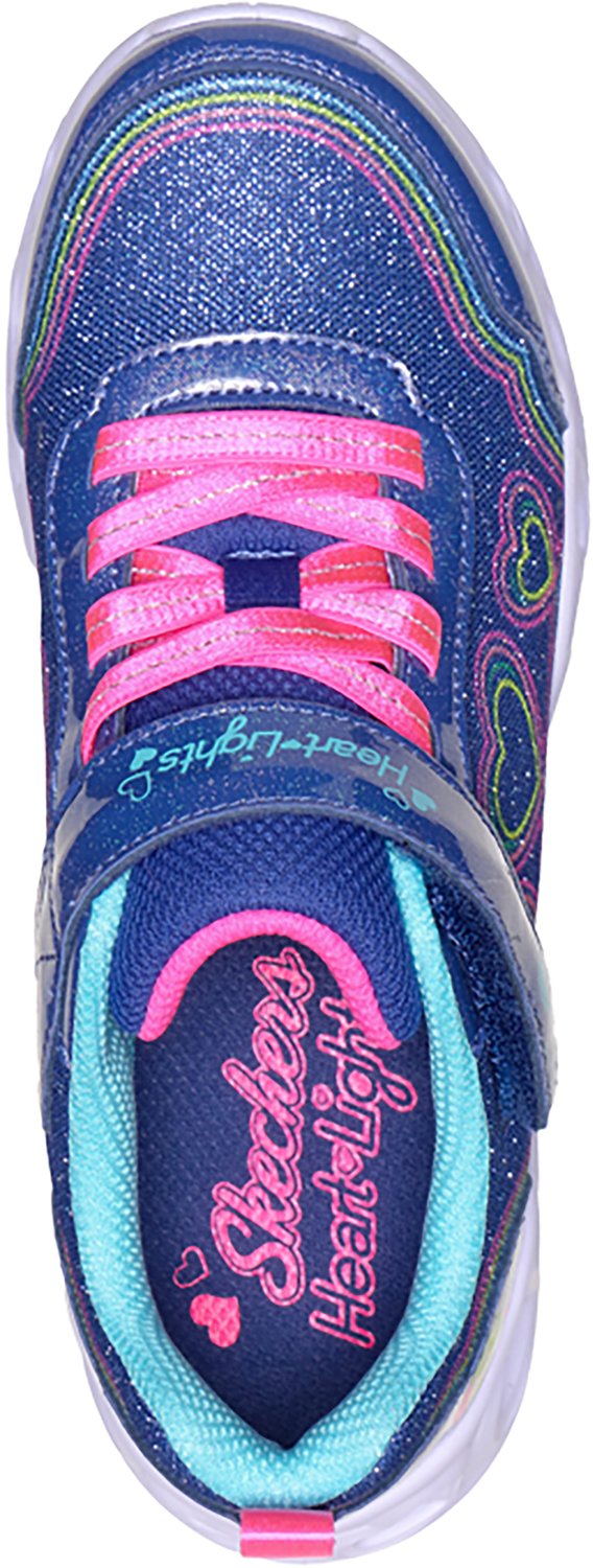 SKECHERS Girls' Heart Lights - Bubble Love Casual Shoes - view number 5