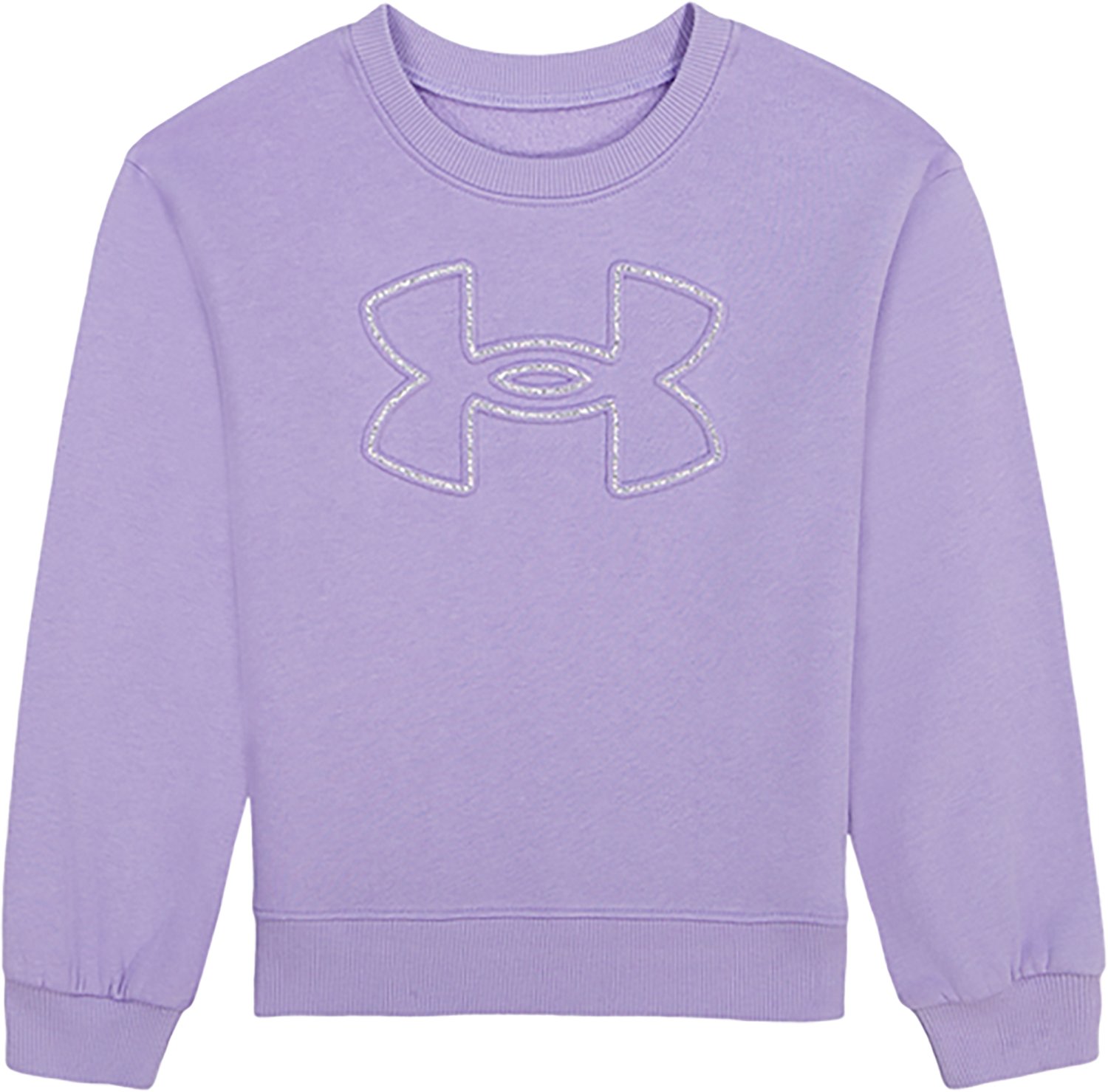 Under Armour Girls' Rival Emboss Crewneck Sweatshirt