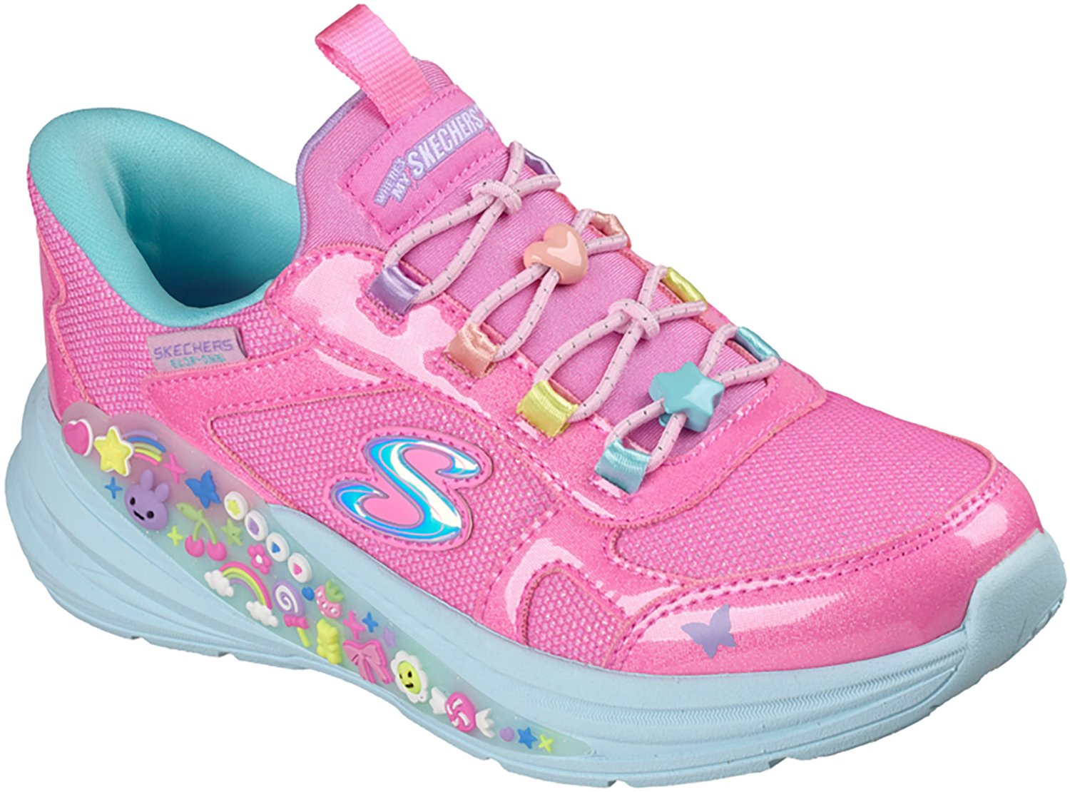 SKECHERS Girls' Slip-ins: Hyper-Quest - Where's My™ SKECHERS®? Charm Pop Shoes - view number 3