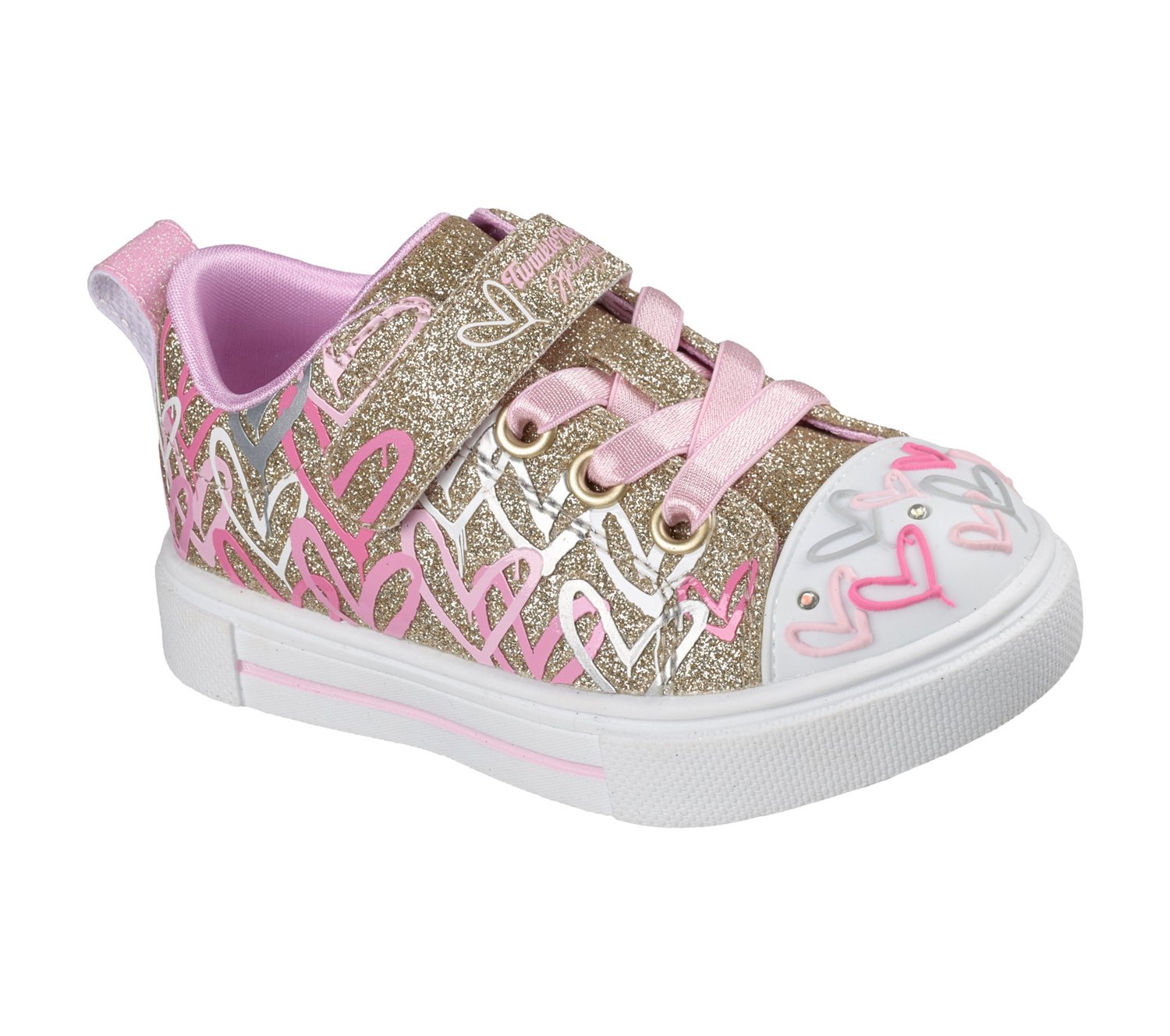 SKECHERS Kids' Twinkle Toes Twinkle Sparks Love Medley Shoes - view number 3