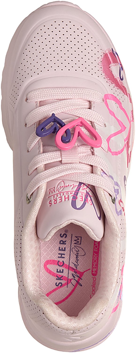 SKECHERS Girls' JGoldcrown: UNO Lite - Flutter Hearts Shoes - view number 5