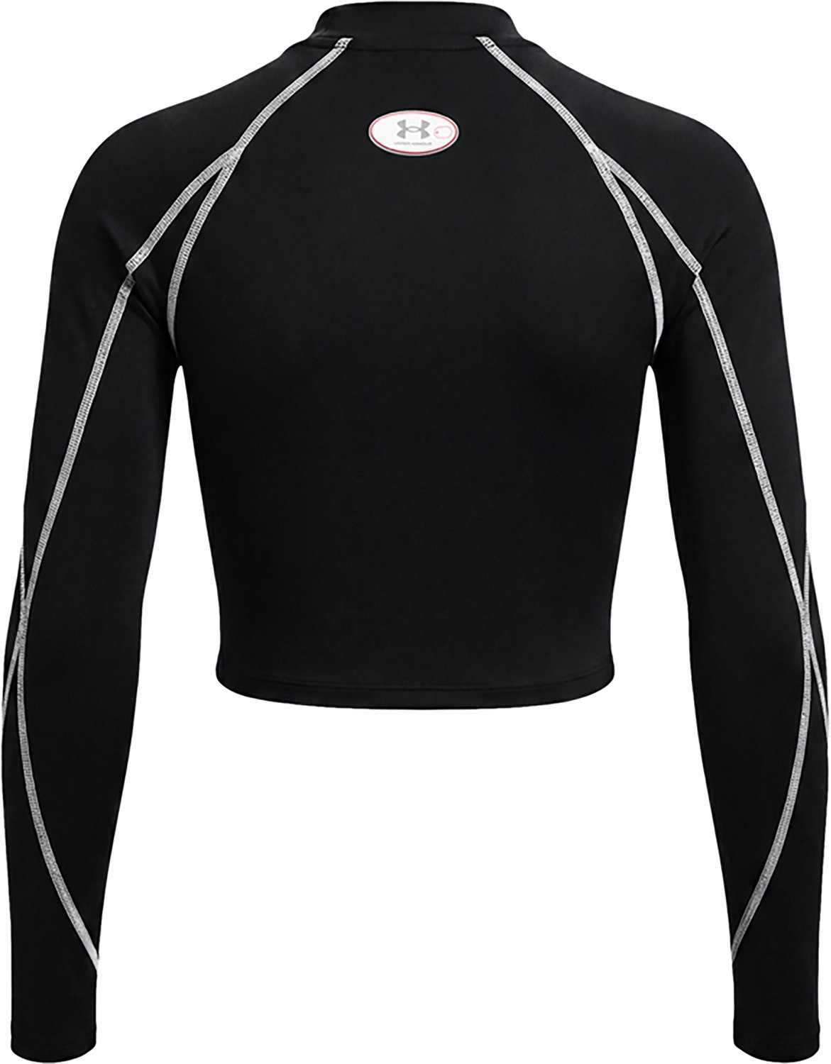 Under Armour Women's HeatGear Elite Crop Mock Long Sleeve Shirt