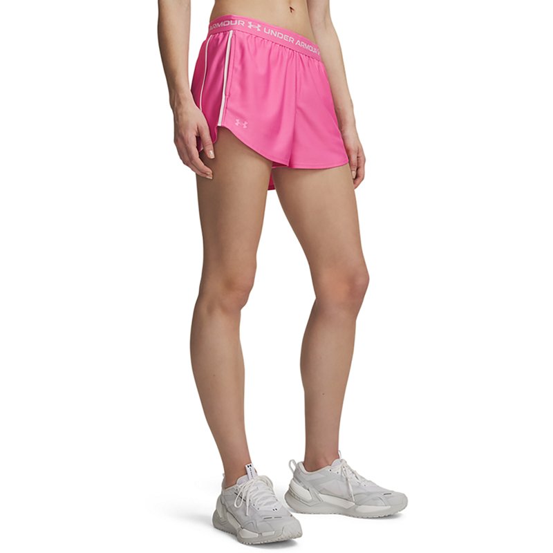 Under Armour Women's Ua Tech Play Up Training Shorts - Pink Frenzy / Prime Pink