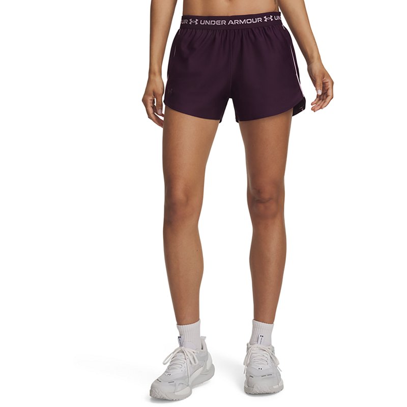 Under Armour Women's Ua Tech Play Up Training Shorts - Purple Light Heather