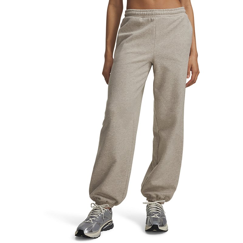 Under Armour Women's Icon Fleece: Reinvented Gym Pants, XXL, Timberwolf tpe Lt Hr/Timberwolf Taupe