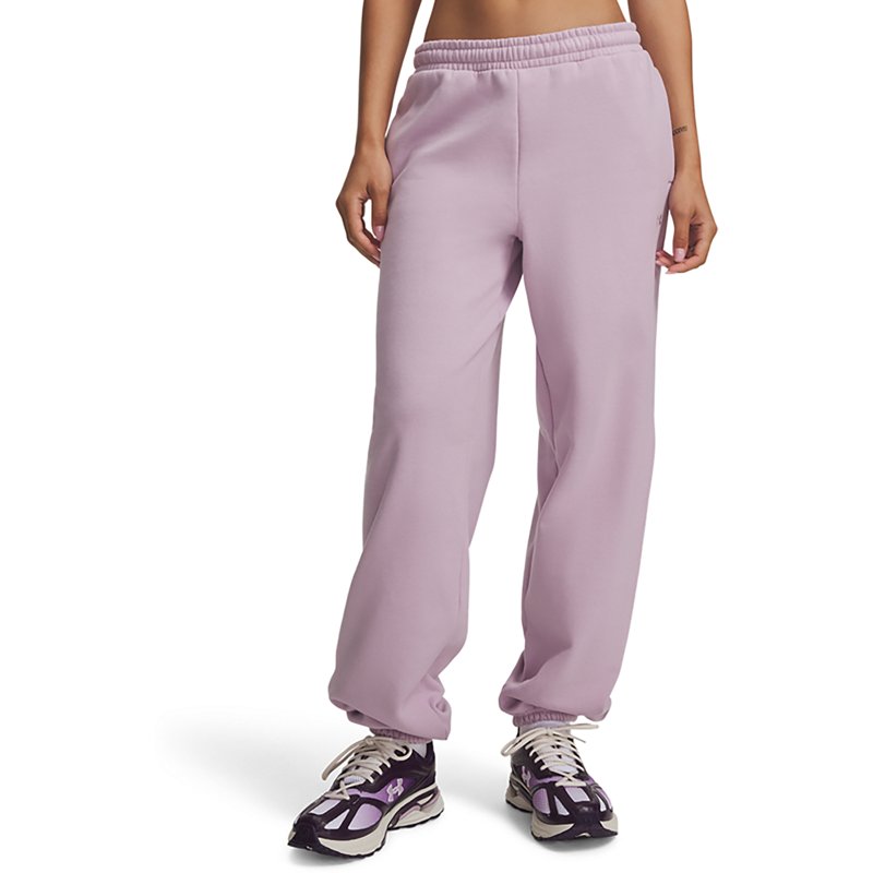 Under Armour Women's Icon Fleece: Reinvented Gym Pants, XL, Mauve Pink/Mauve Pink