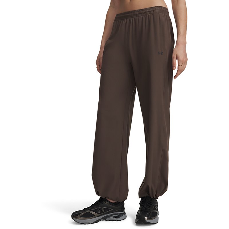 Under Armour Women's Rival Woven Pants - Peppercorn / Black