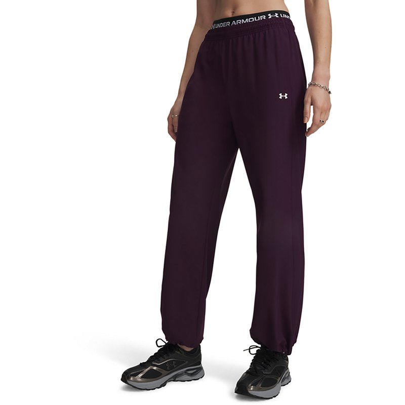 Under Armour Women's Rival Woven Pants - Purple Echo / / White