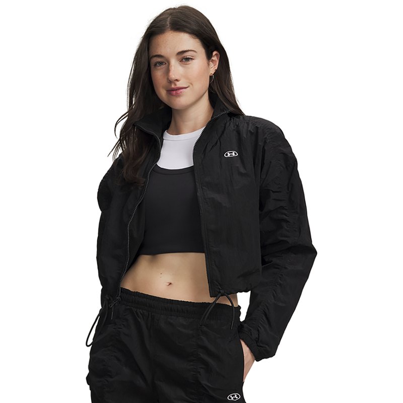 Under Armour Women's Rival Woven Jacket - Ultimate Black