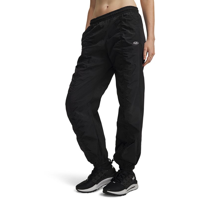 Under Armour Women's Rival Woven Shirred Pants - Ultimate Black