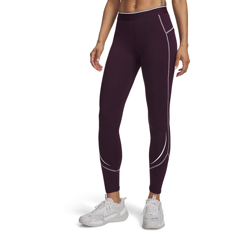 Under Armour Women's ColdGear NEOLAST Leggings, XXL, Purple Echo/Reflective