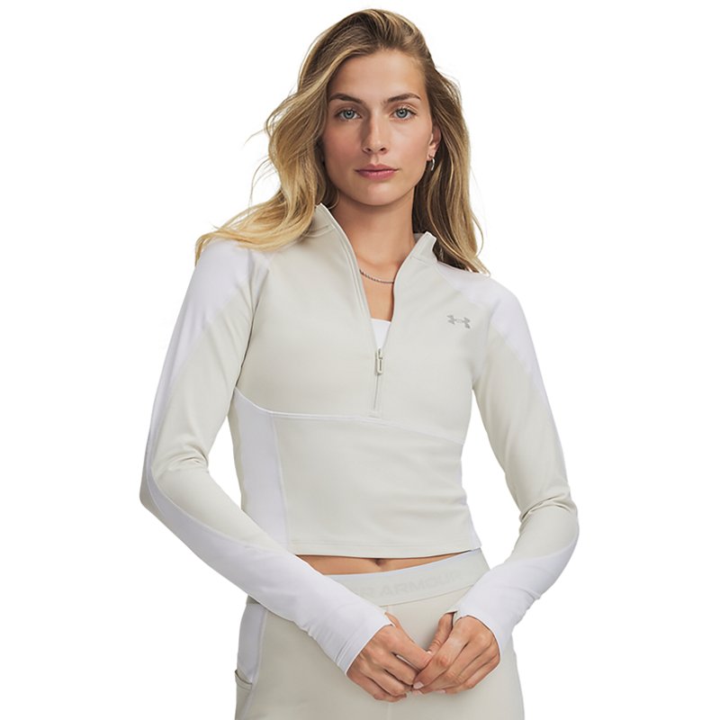 Under Armour Women's ColdGear NEOLAST 1/2 Zip, Medium, Summit White/Reflective