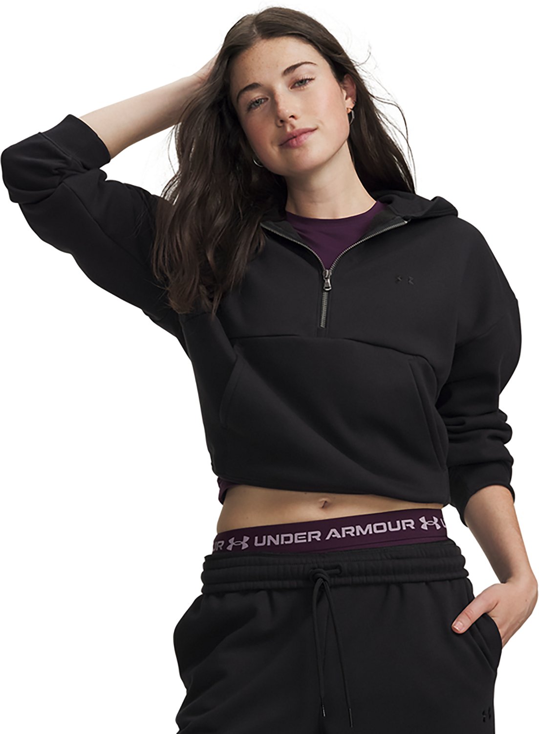 Under Armour Women's Icon Fleece 1/2-Zip Hoodie