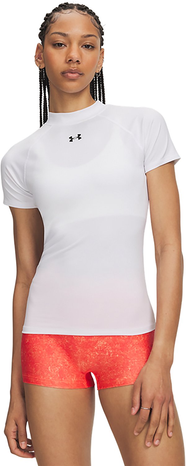 Under Armour Women's HeatGear Mock Short Sleeve Shirt