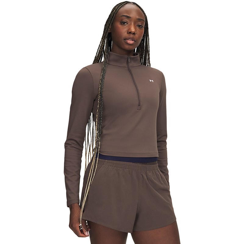 Under Armour Women's Motion Half-Zip Sweatshirt - Peppercorn