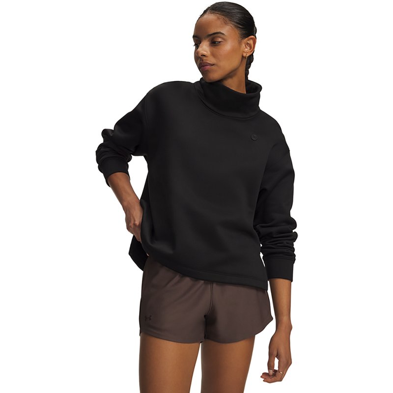 Under Armour Women's Mock Neck Top - Ultimate Black