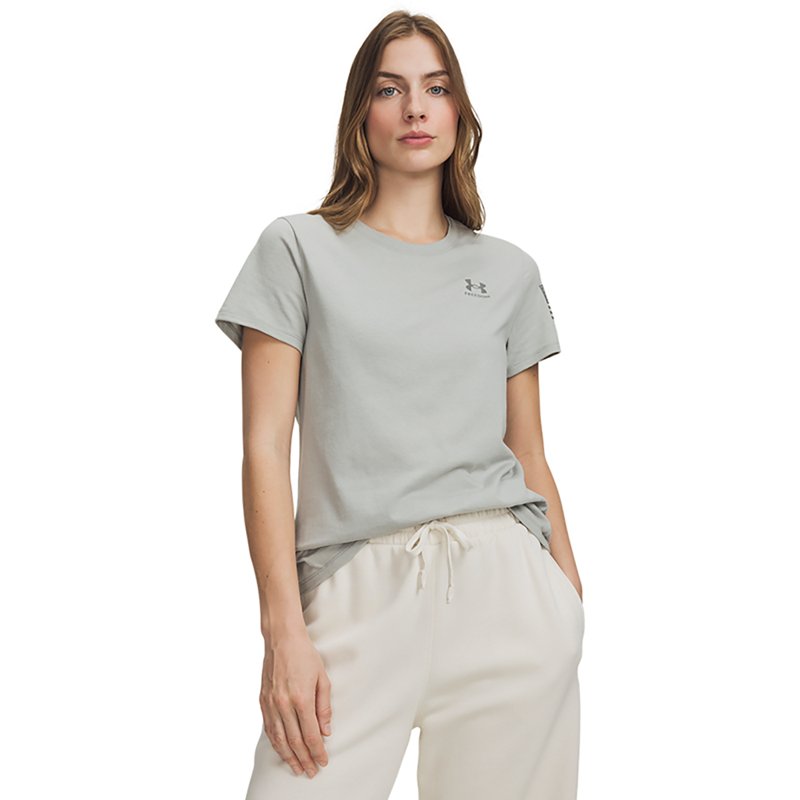 Under Armour Freedom Flag Supersoft Short-Sleeve T-Shirt - Titanium