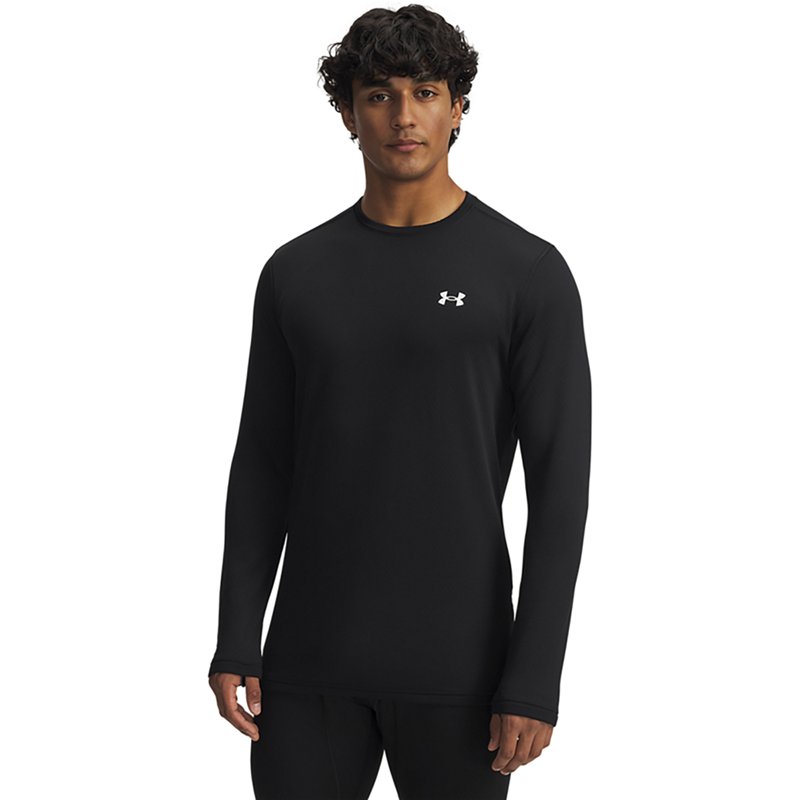 Under Armour Base 4.0 Crew-Neck Long-Sleeve Shirt - Black