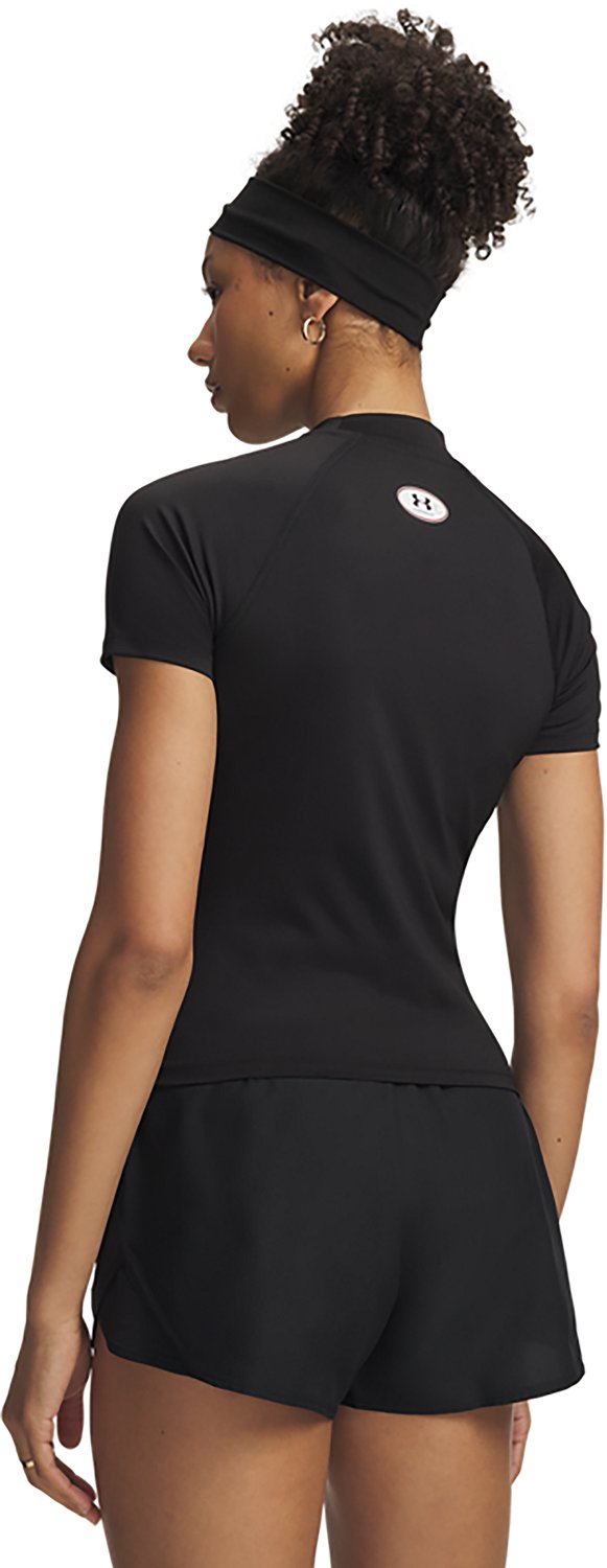 Under Armour Women's HeatGear Mock Short Sleeve Shirt