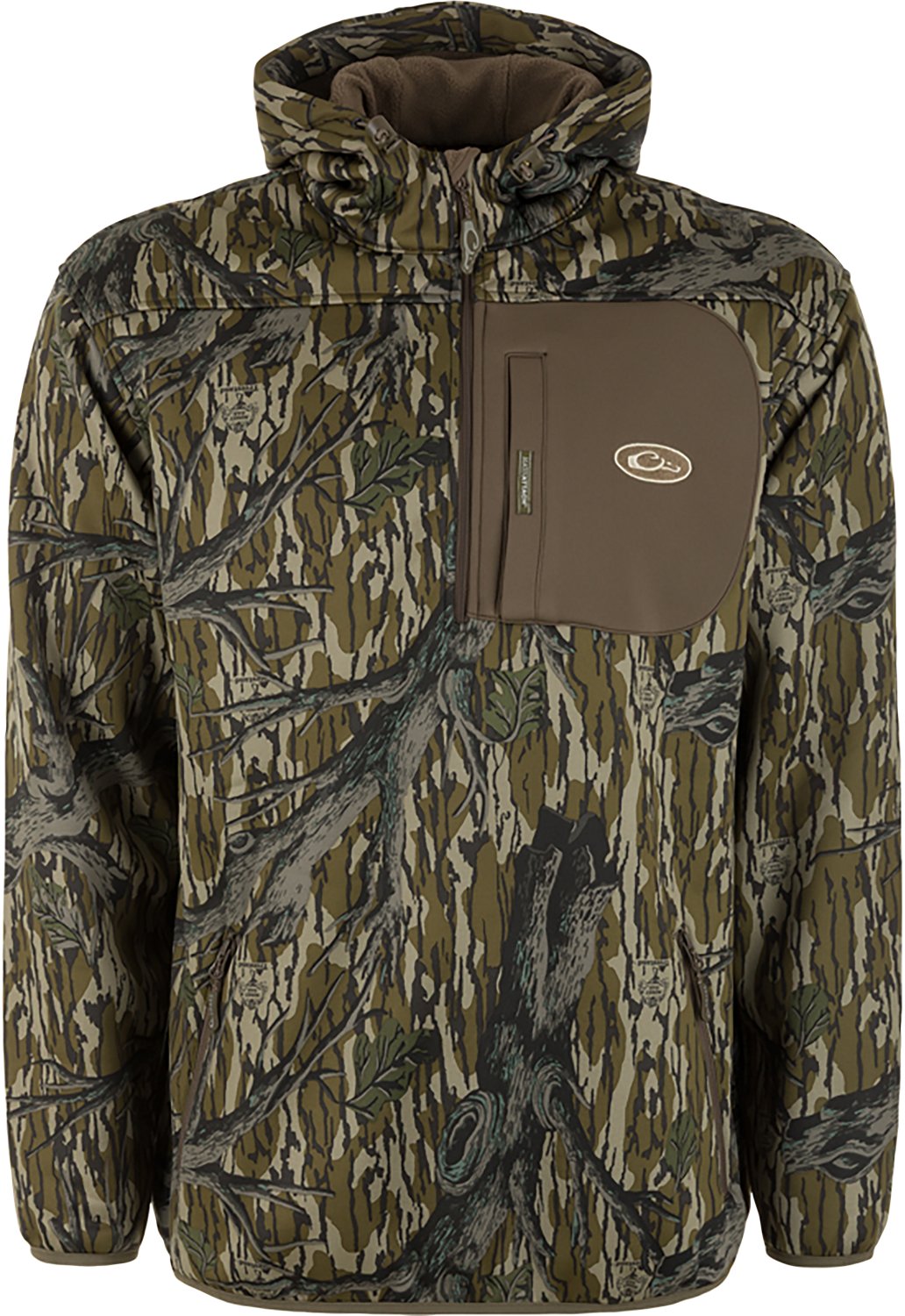 Drake Waterfowl Men's Endurance Mossy Oak 1/4 Zip Hooded Jacket