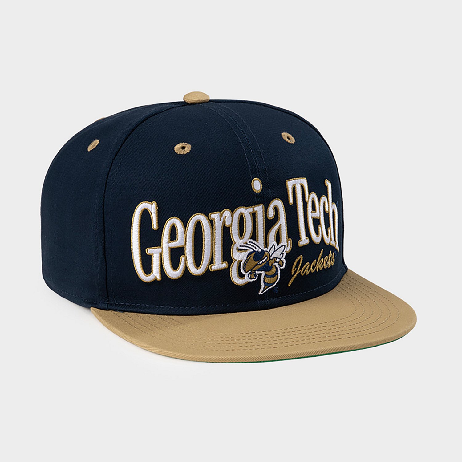 Homefield Georgia Tech School Buzz Script 2-Tone Snapback Hat - view number 2