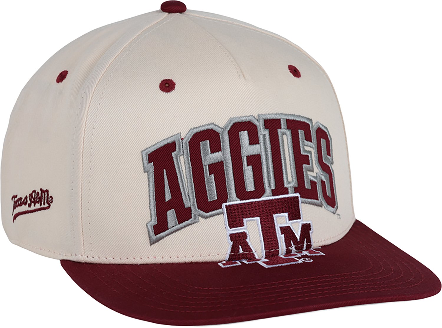 Ahead Headwear Men's Texas A&M University School Arch Over Mascot Structured Cap