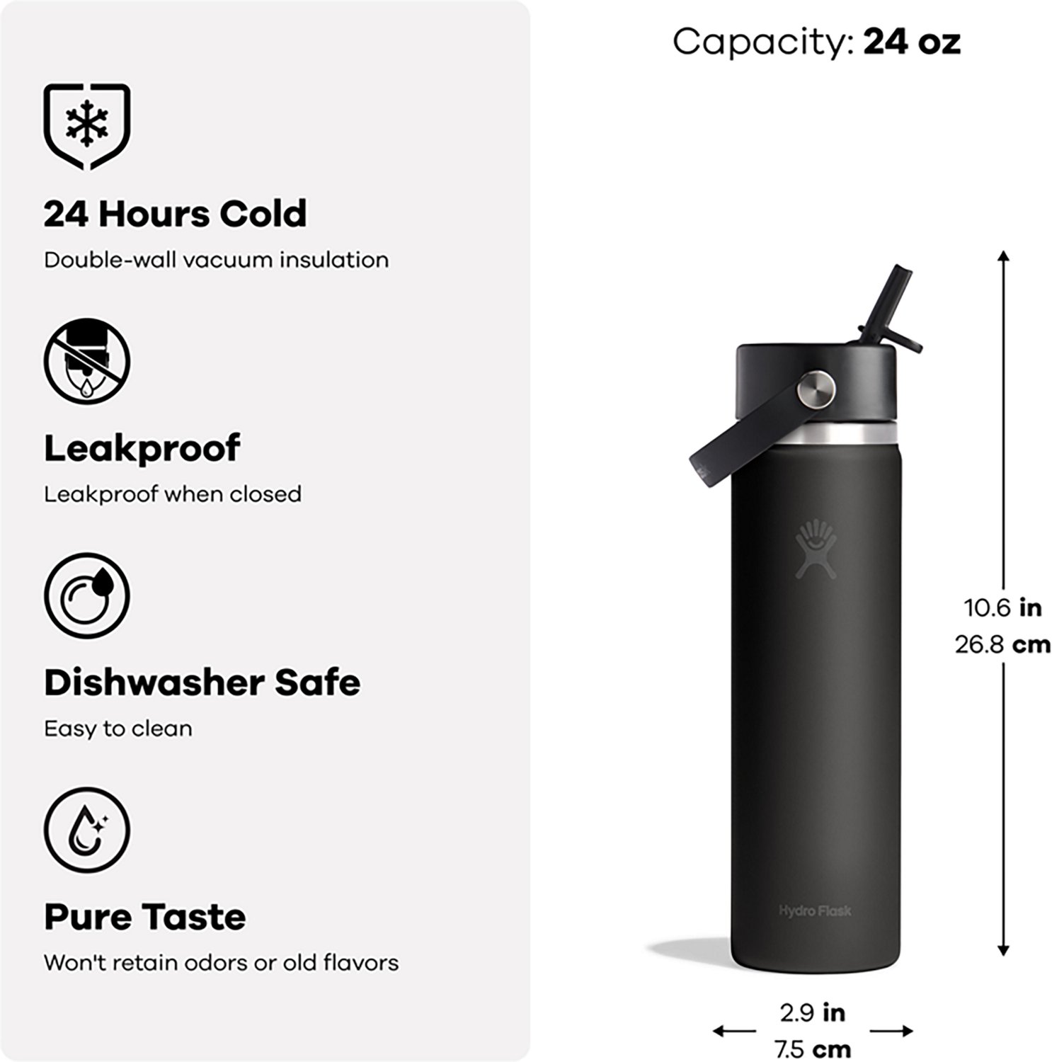Hydro Flask 24 oz Wide Flex Straw Cap Bottle
