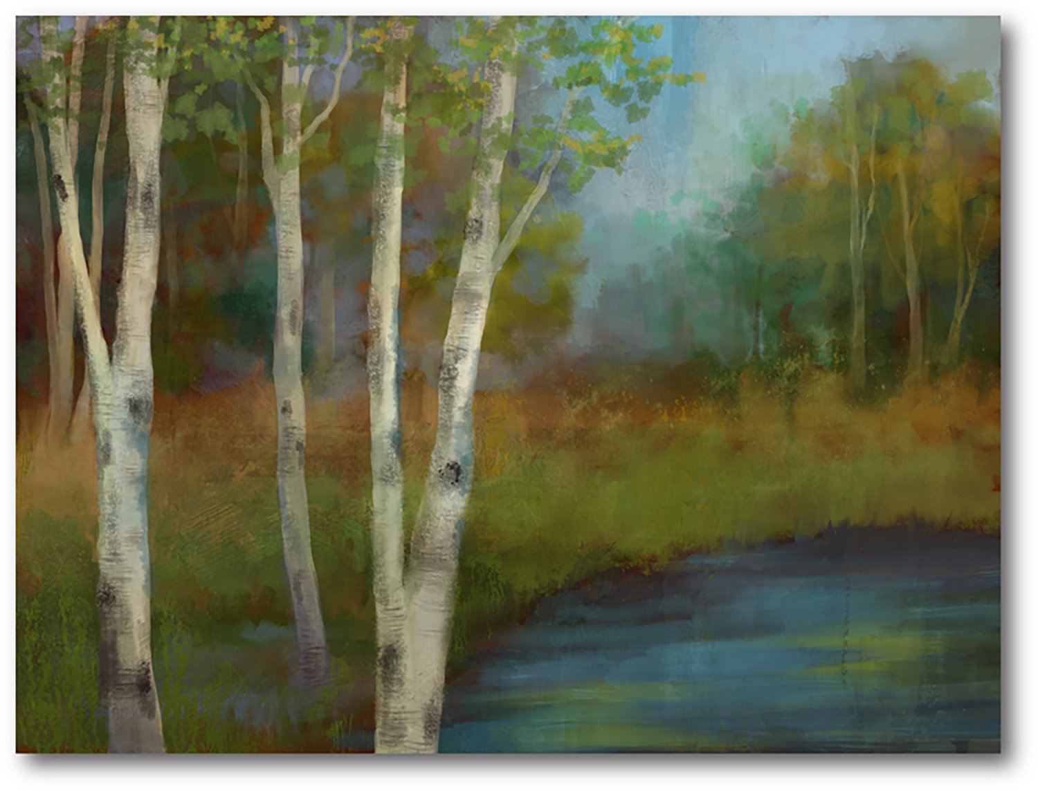 Courtside Market At the Creek 30 x 40 in. Gallery-Wrapped Canvas