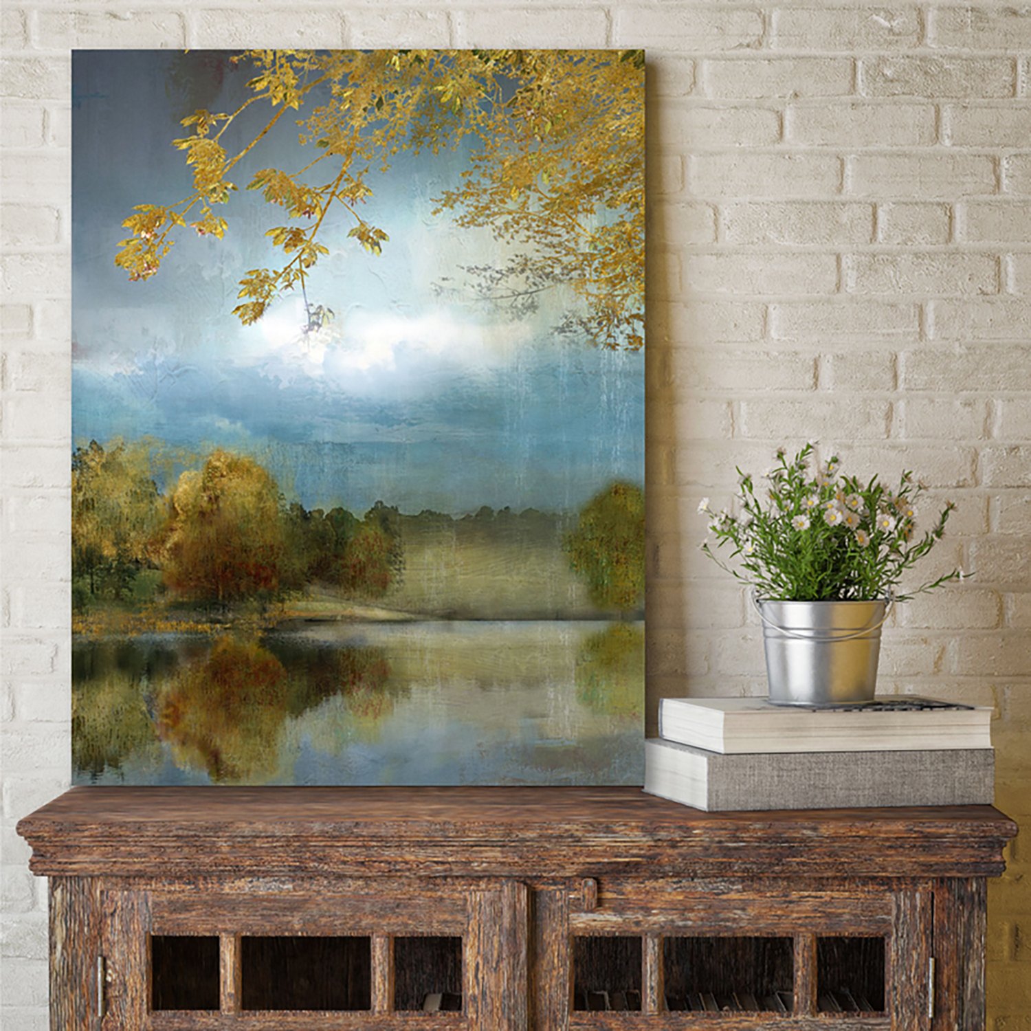 Courtside Market Autumn Gold at the Lake 30 x 40 in. Gallery-Wrapped Canvas - view number 2