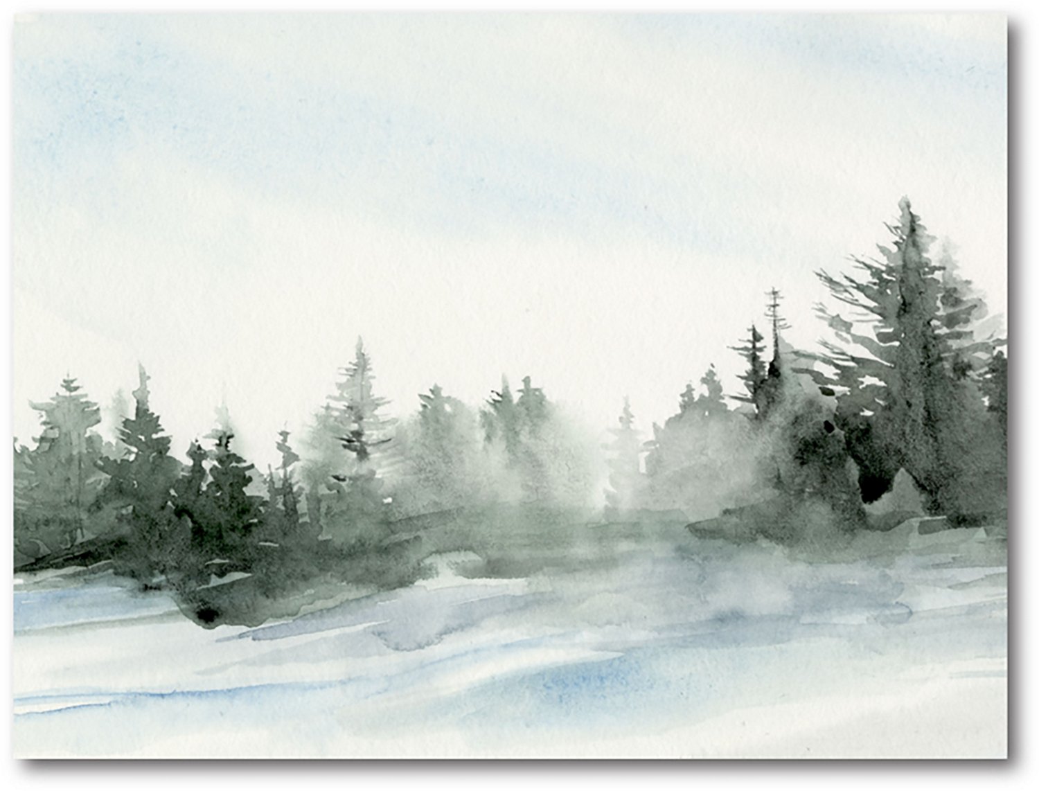 Courtside Market Winter Pines 20 x 24 in. Gallery-Wrapped Canvas