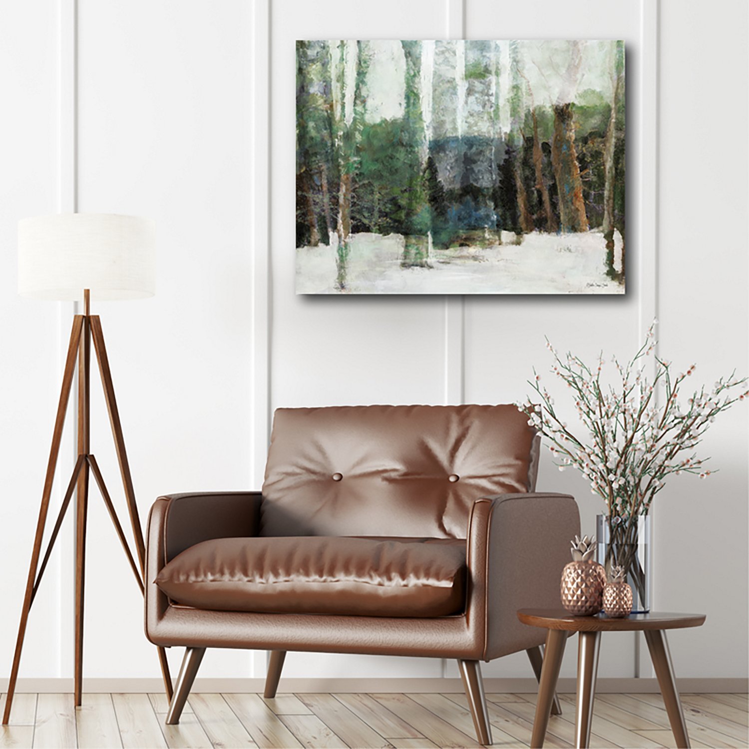 Courtside Market Winter Forest 20 x 24 in. Gallery-Wrapped Canvas - view number 2