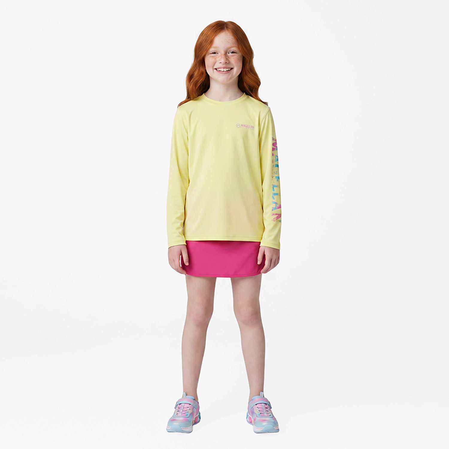 Magellan Outdoors Girls' Caddo Lake Logo Long Sleeve T-shirt