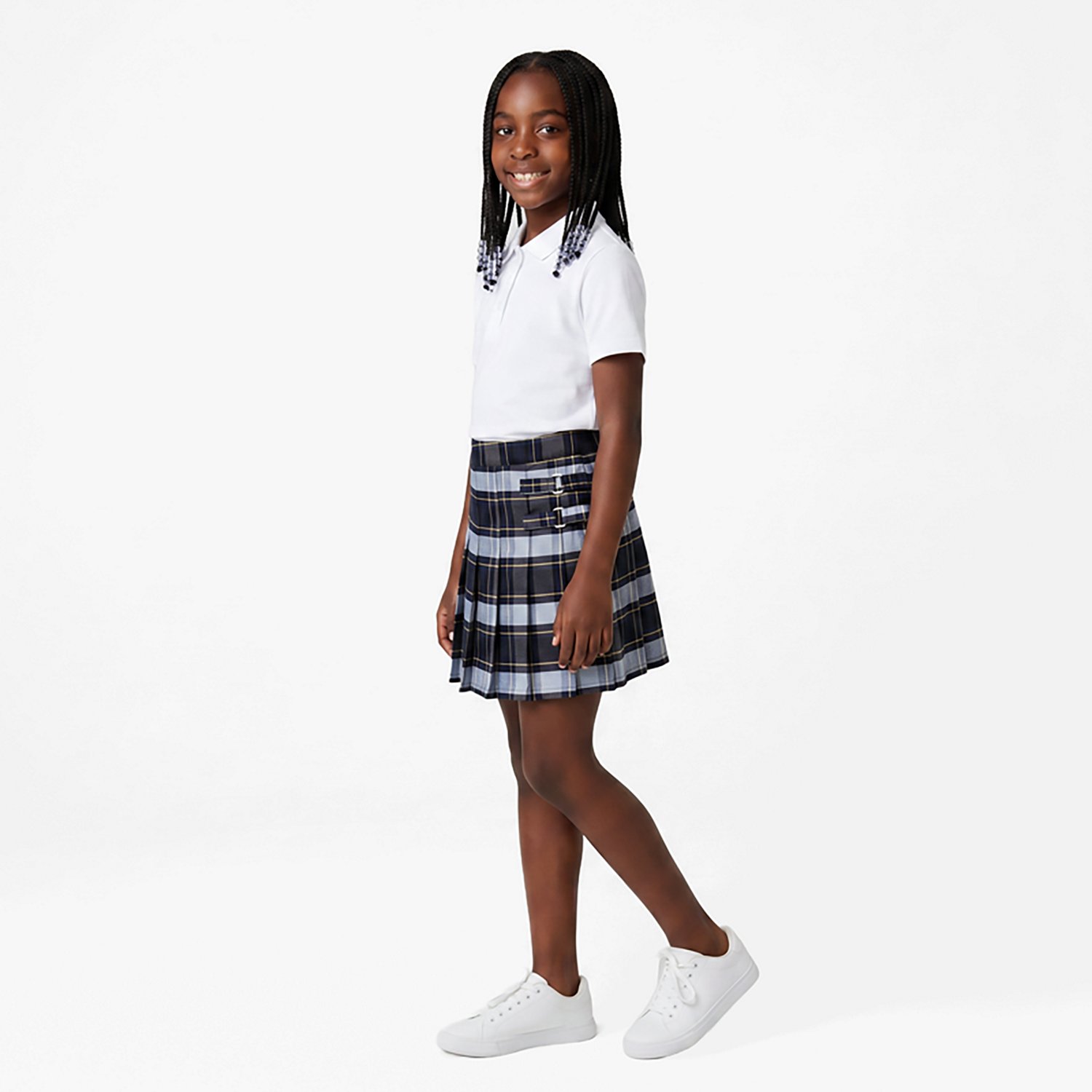 French Toast Girls' Plaid 2-Tab Scooter Skirt                                                                                    - view number 2