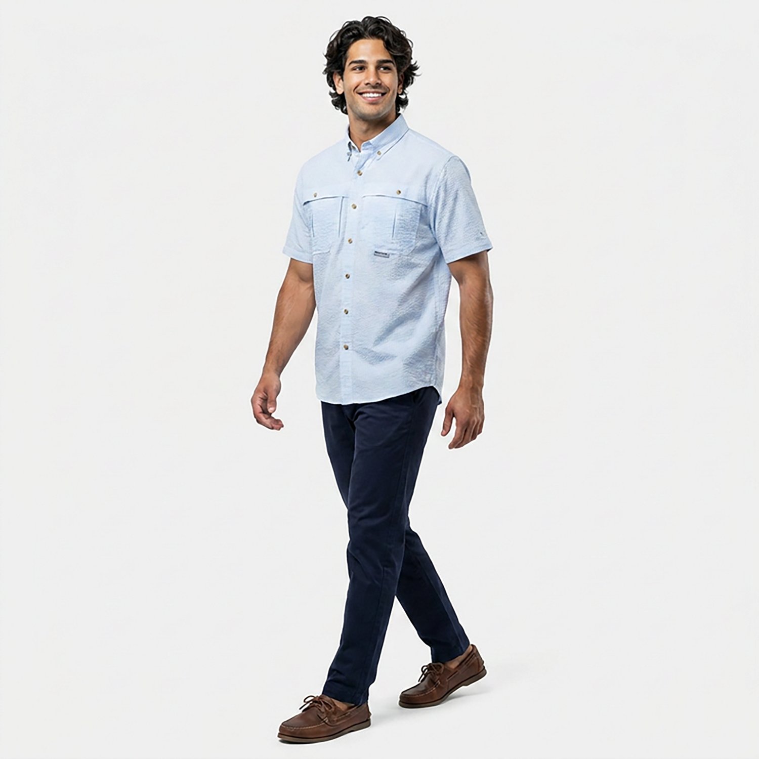 Drake Waterfowl Men's Seersucker Wingshooter Button-Down Shirt