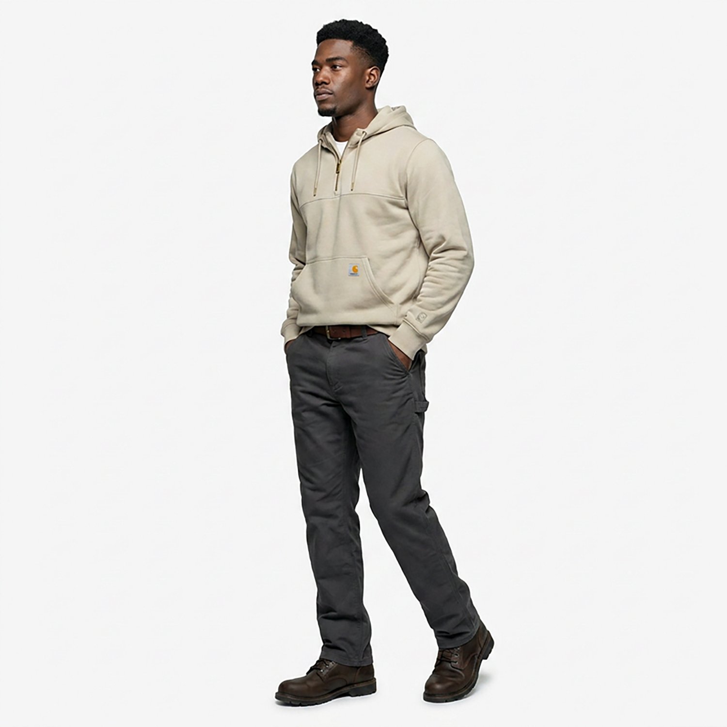 Carhartt Men's Paxton Heavyweight Hooded Zip Mock Sweatshirt                                                                     - view number 2