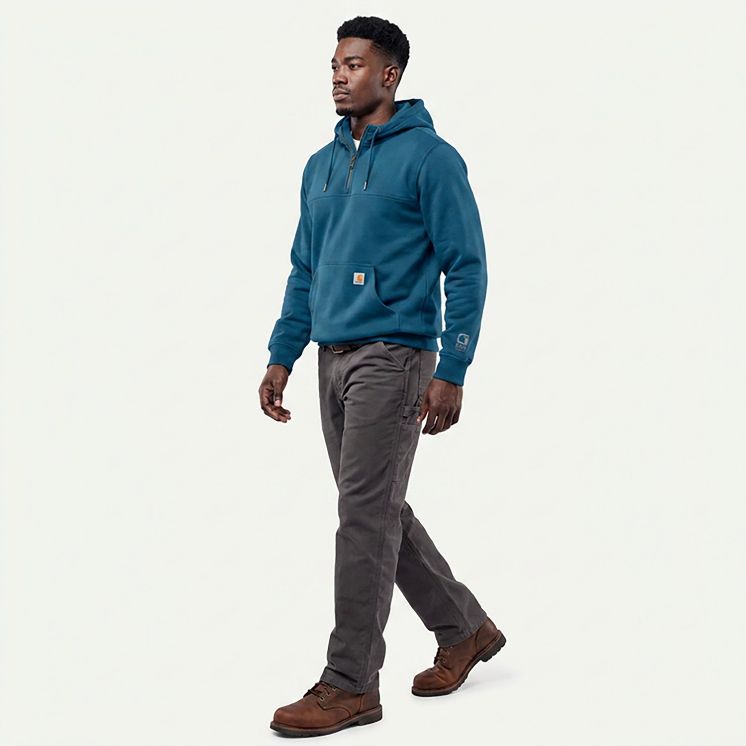 Carhartt Men's Paxton Heavyweight Hooded Zip Mock Sweatshirt | Academy