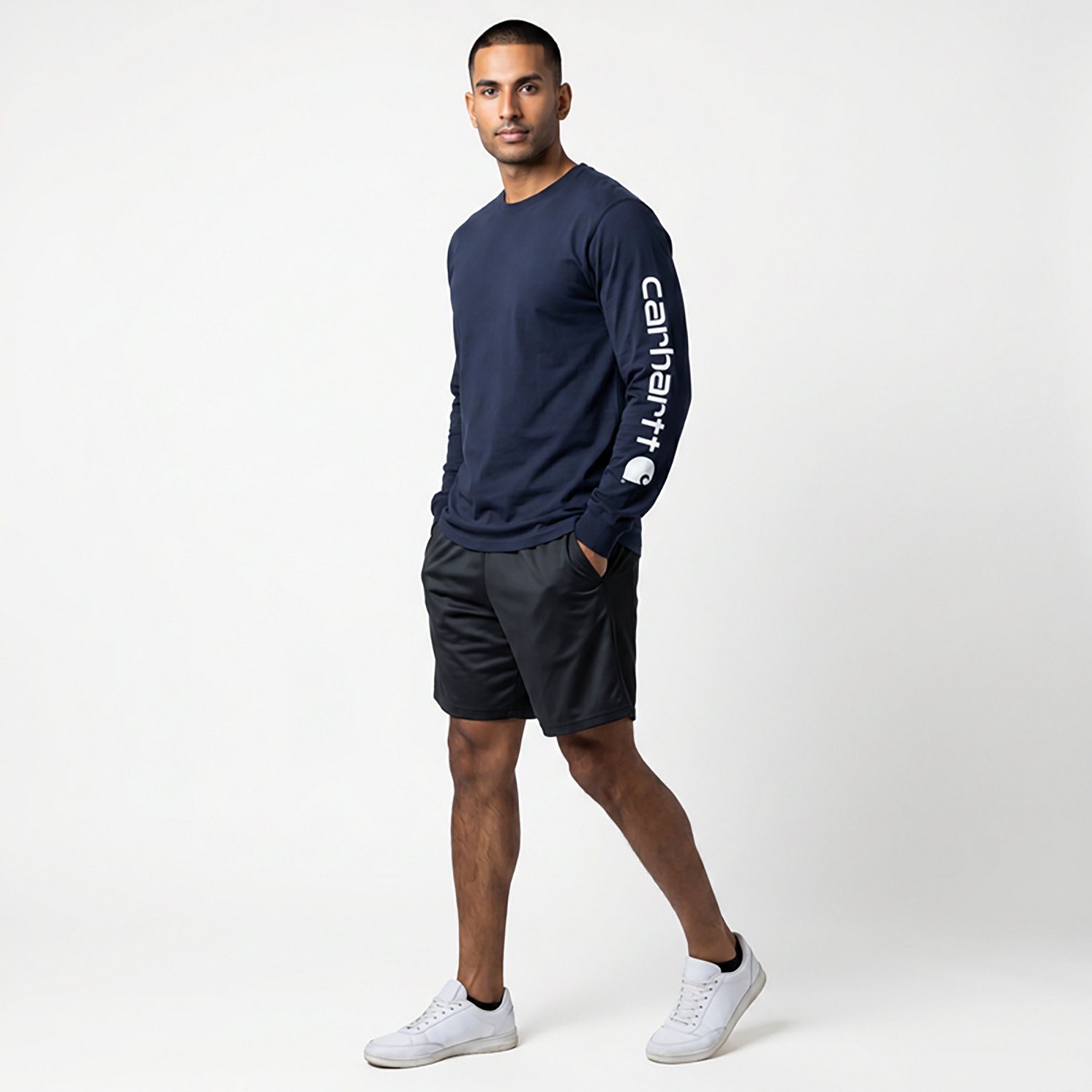 Carhartt Men's Long Sleeve Graphic Logo T-shirt                                                                                  - view number 3