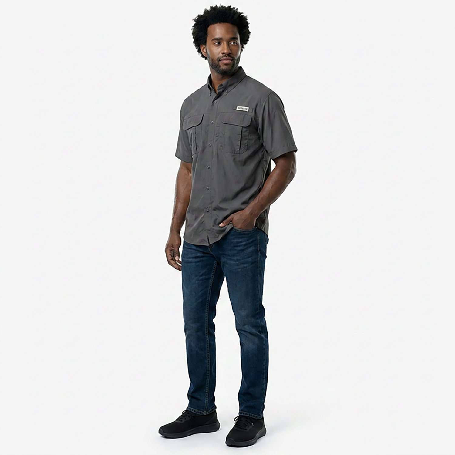 Magellan Outdoors Men's Laguna Madre Solid Short Sleeve Fishing Shirt - view number 3
