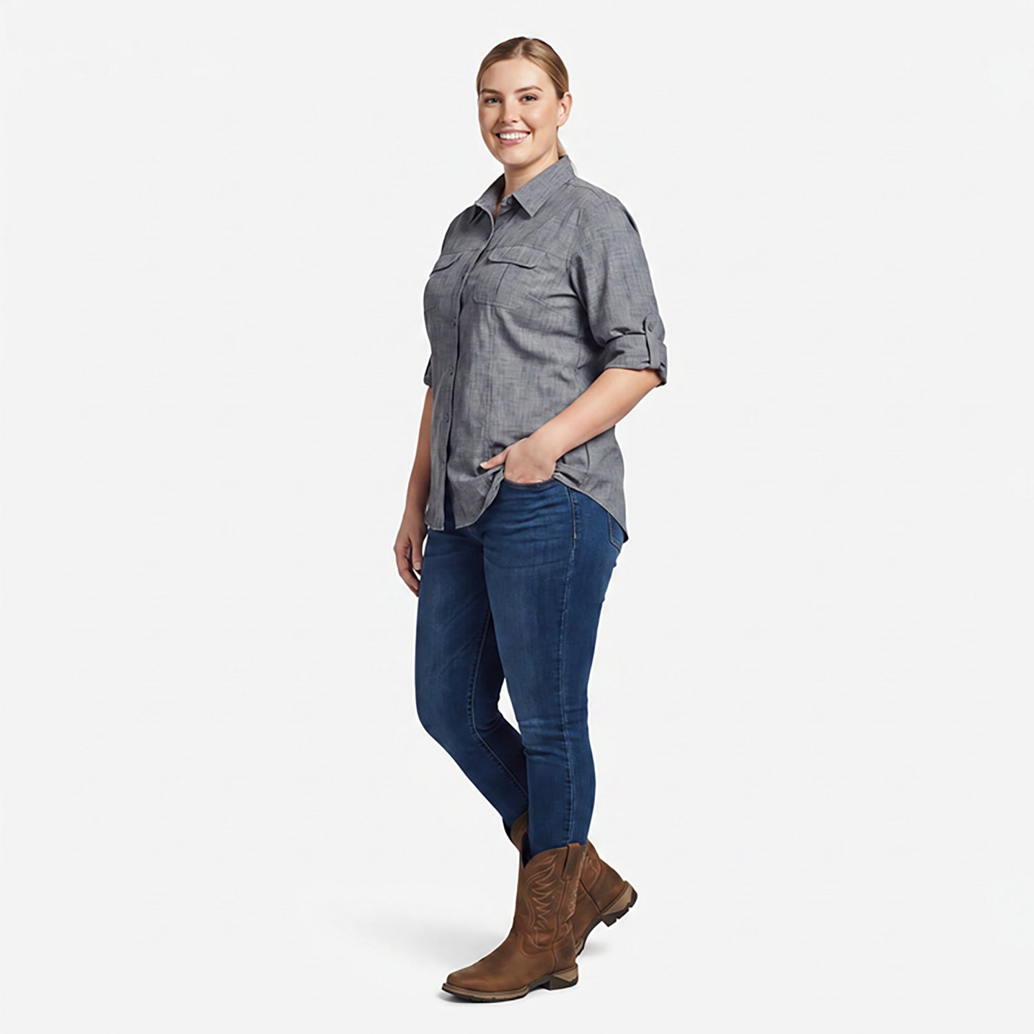 Magellan Outdoors Women's Aransas Pass Long Sleeve Shirt - view number 3