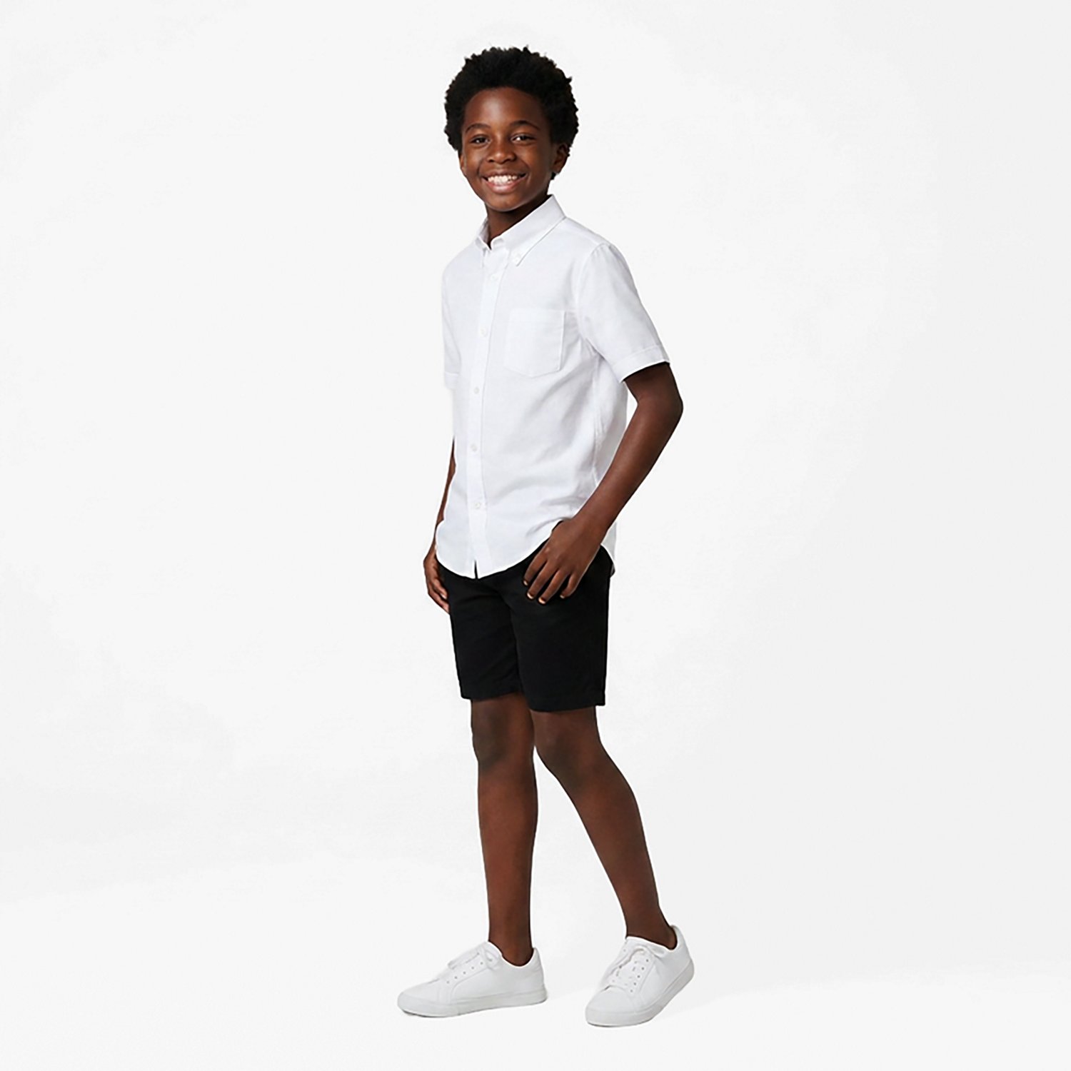 French Toast Boys' Short Sleeve Oxford Shirt - view number 3