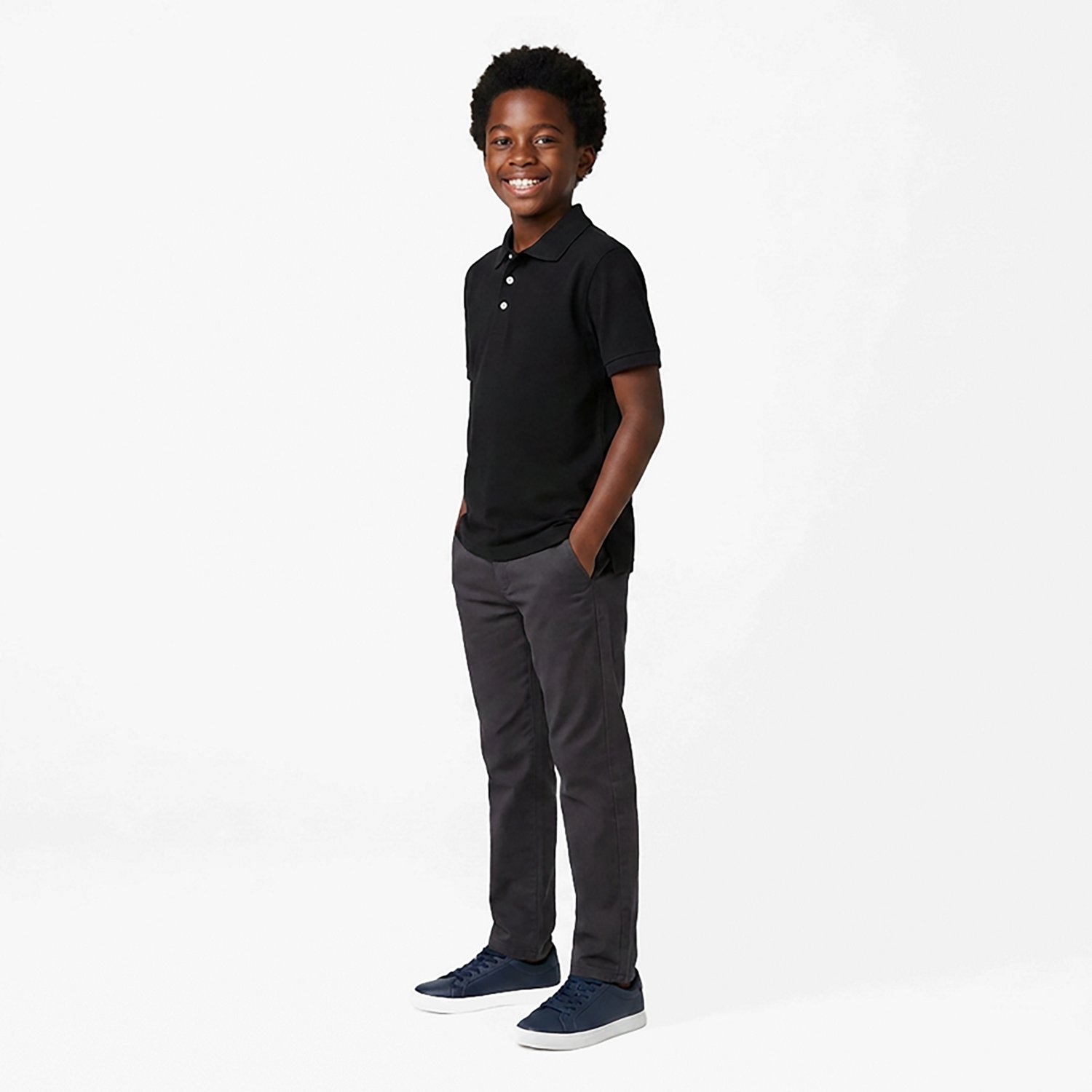 French Toast Boys' Short Sleeve Pique Polo Shirt