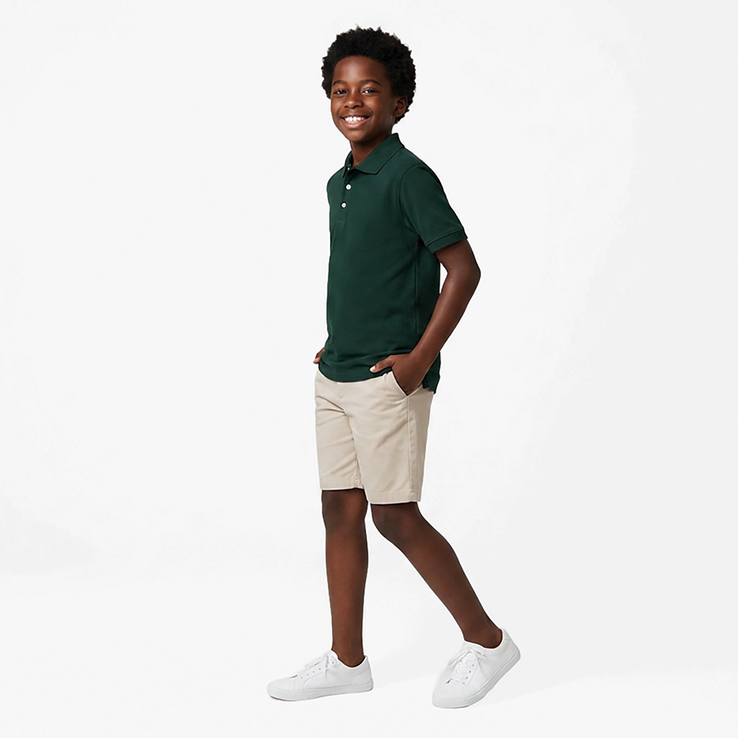 French Toast Boys' Short Sleeve Pique Polo Shirt - view number 3