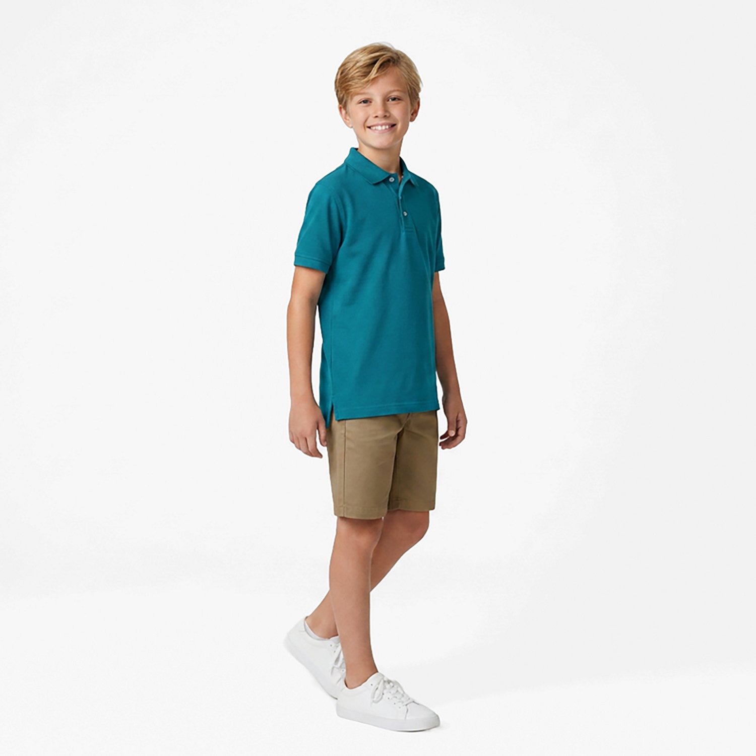 French Toast Boys' Short Sleeve Pique Polo Shirt - view number 3