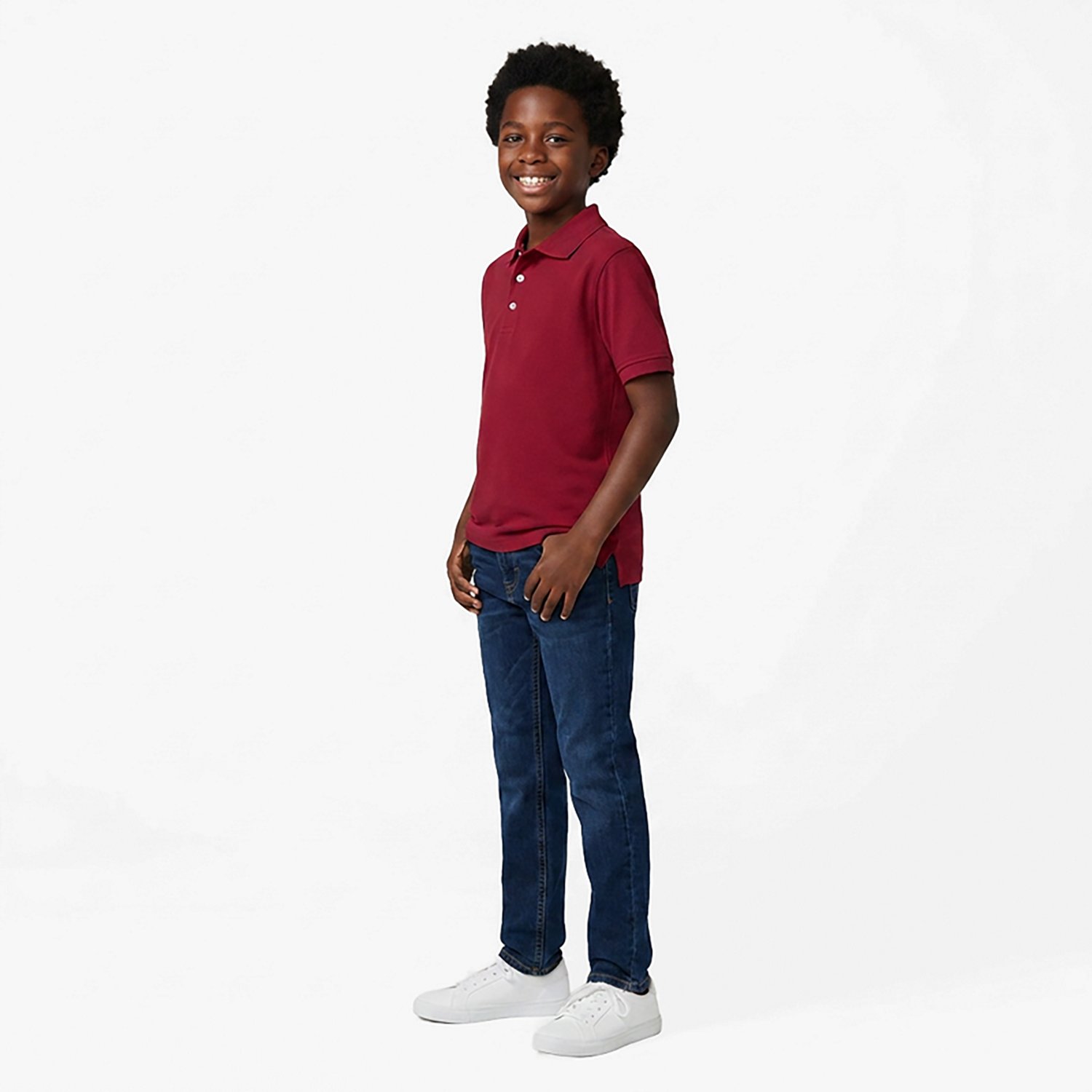 French Toast Boys' Short Sleeve Pique Polo Shirt - view number 3