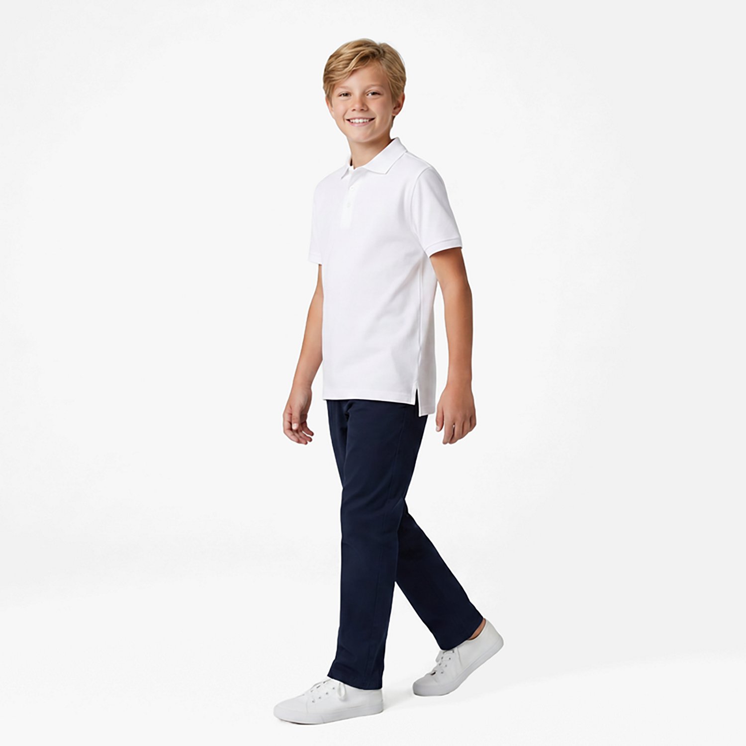 French Toast Boys' Short Sleeve Pique Polo Shirt - view number 3