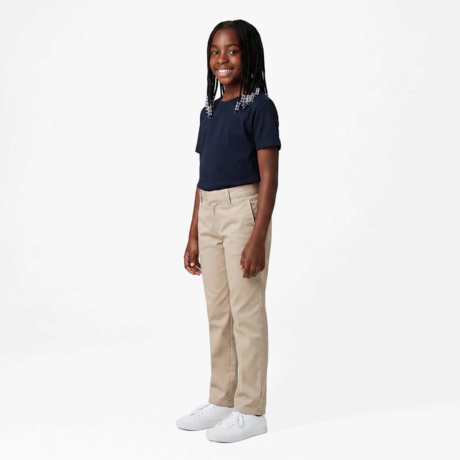 French Toast Girls' Skinny Stretch Twill Pant